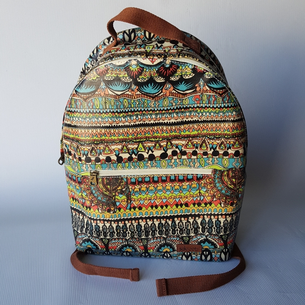 Sakroots Rockaway Elephant/Tribal Backpack Laptop